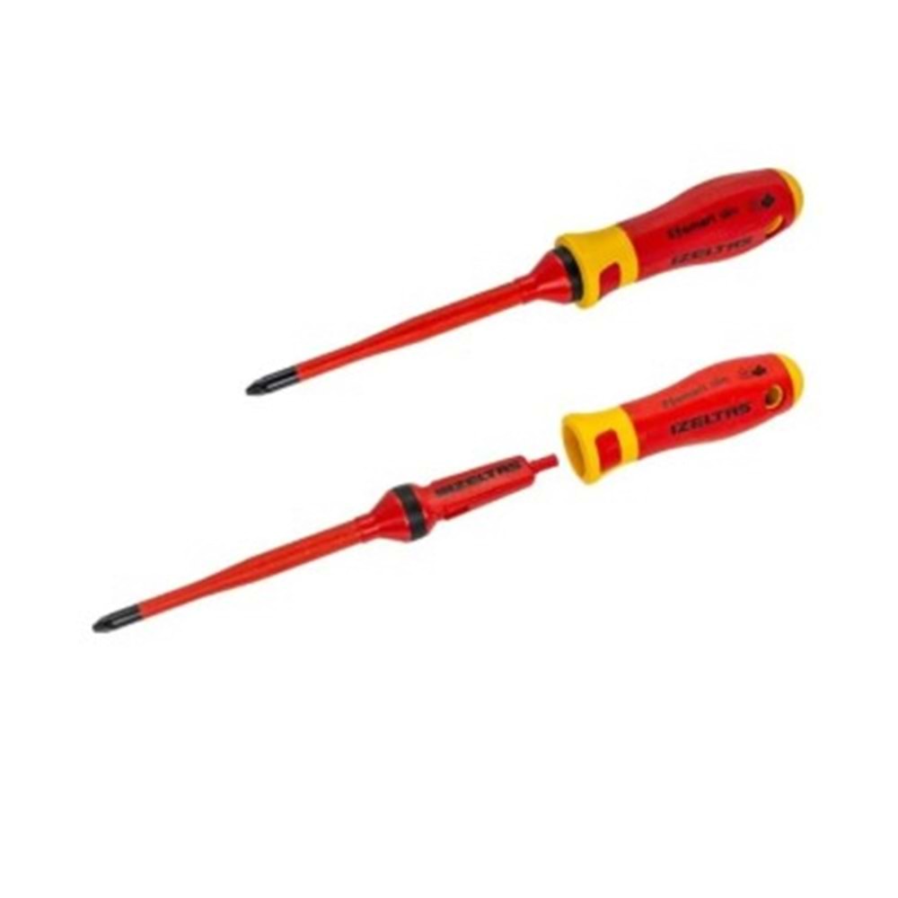 İzeltaş 14000005328 1000V 2.5 x 75 Elektro Slim Düz Tornavida