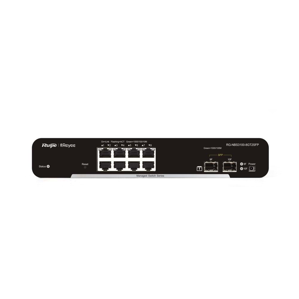 Ruijie Reyee RG-NBS3100-8GT2SFP-P 8 Port PoE+ / 2 Port SFP Uplink 125W Yönetilebilir Switch
