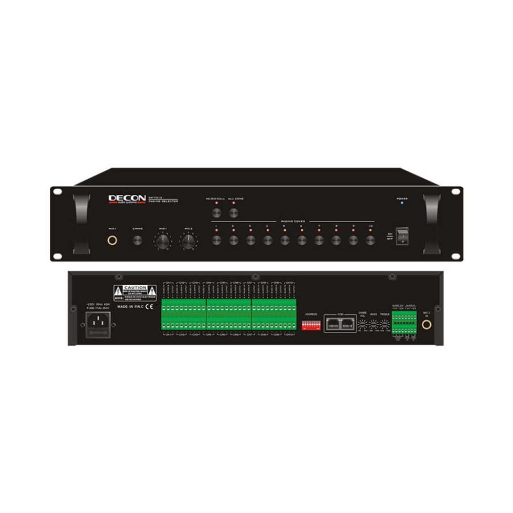 Decon DP-7212 10 Bölgeli Acil Anons Kontrol Modülü