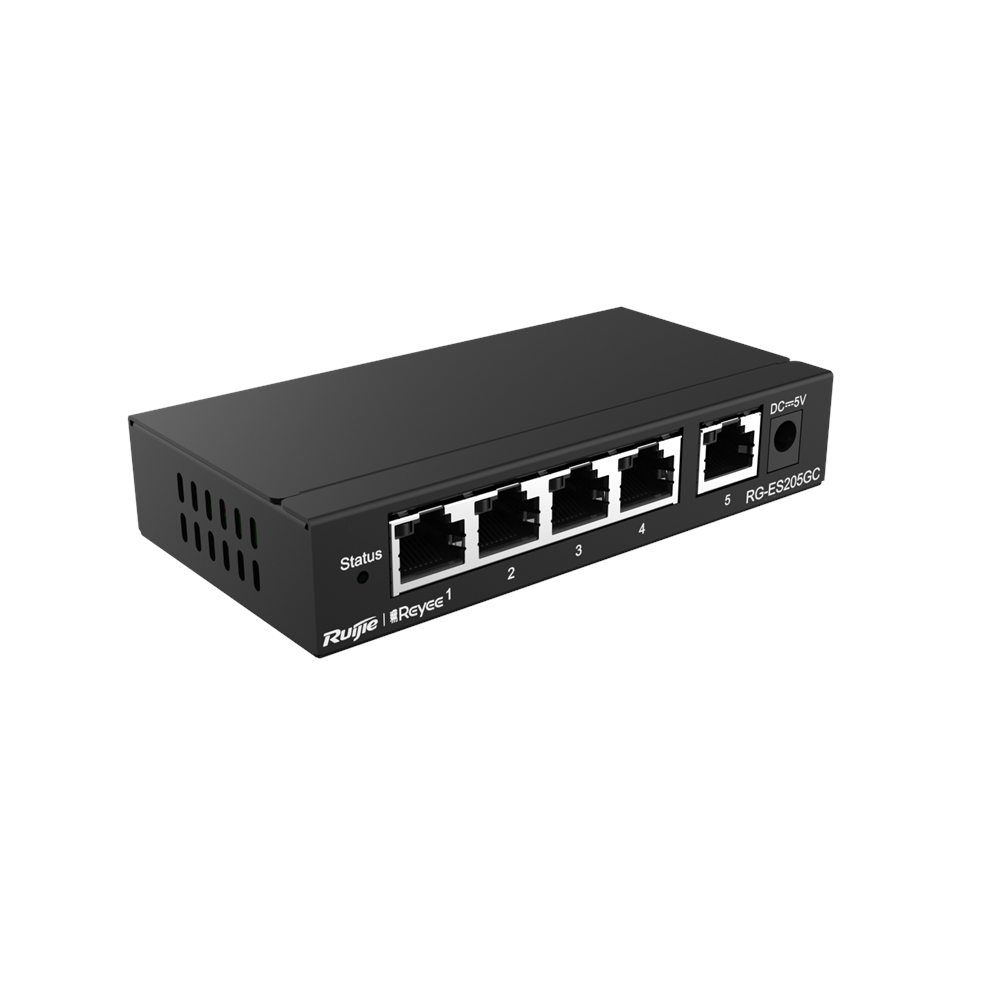 Ruijie Reyee RG-ES205GC 4 Port Gigabit / 1 Port Gigabit Uplink Yönetilebilir Switch