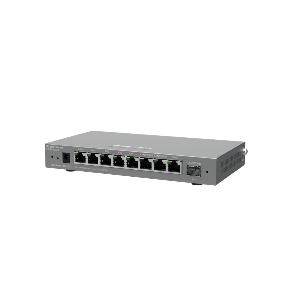 Ruijie Reyee RG-EG209GS 8 Port Gigabit / 1 Port SFP 600 Mbps 200 Kullanıcılı Router