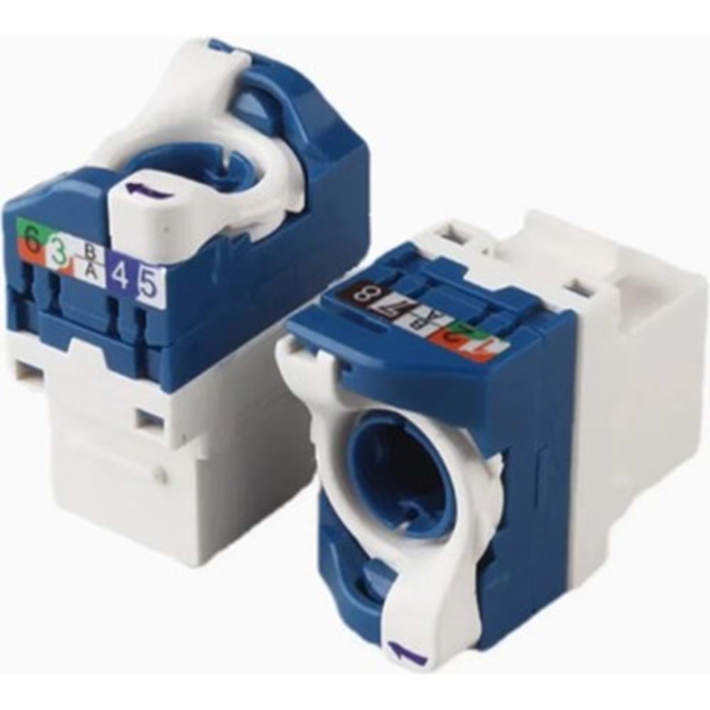 CAT6 Keystone Çevirmeli Jak (Mavi)