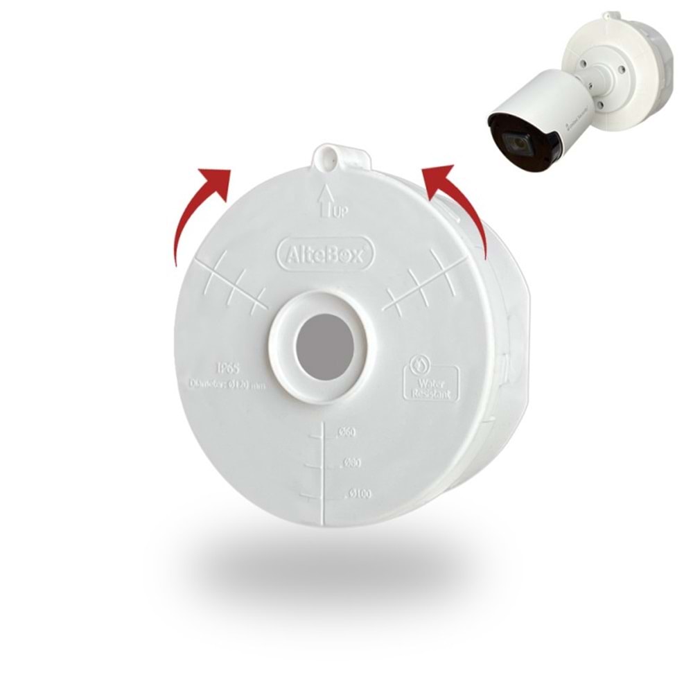 Altebox-CLİCK AB-7006B Kamera Buatı (Klik sesli, döner kapaklı)