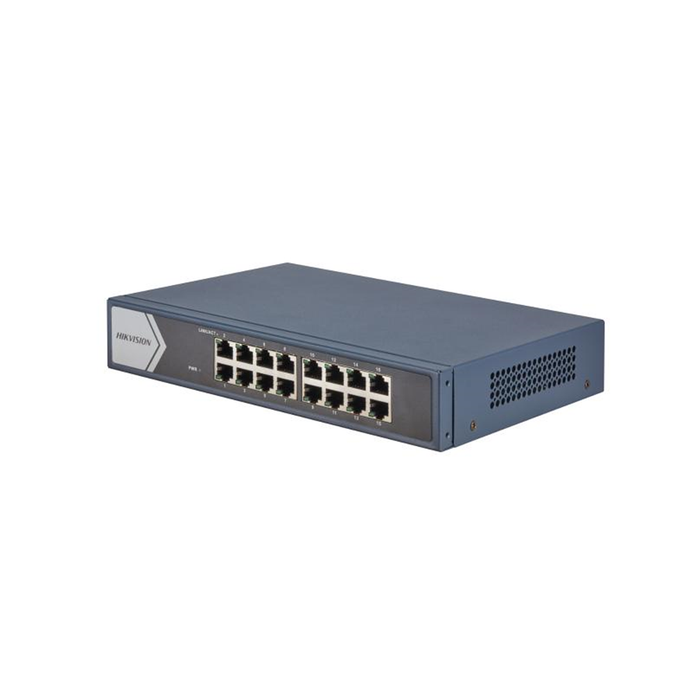 Hikvision DS-3E0516-E(B) 16 Port Gigabit Yönetilemez Switch