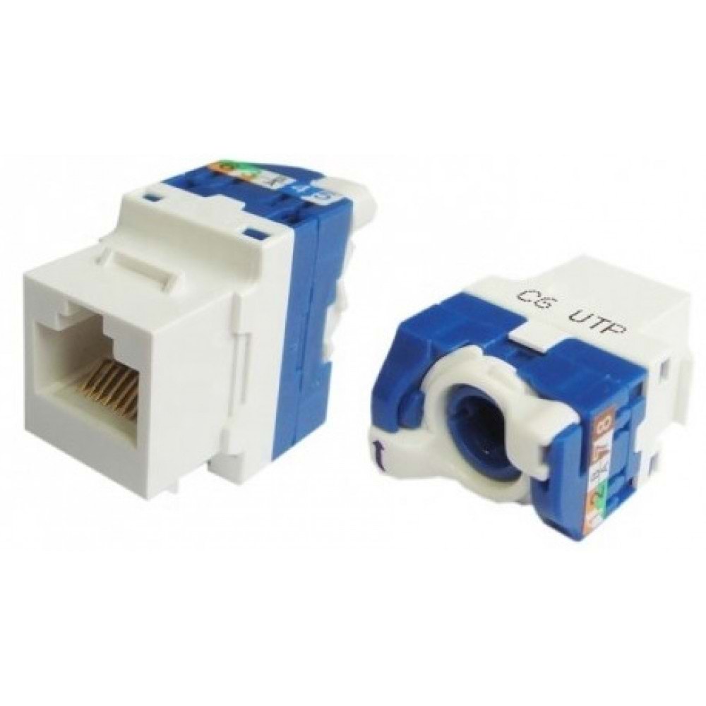 CAT 6 UTP 180 Derece Keystone Jack
