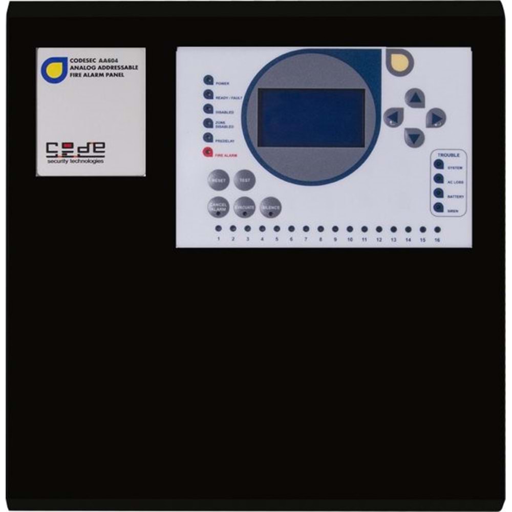 Codesec AA604 Akıllı Adresli Yangın Algılama ve Tekrarlama Paneli