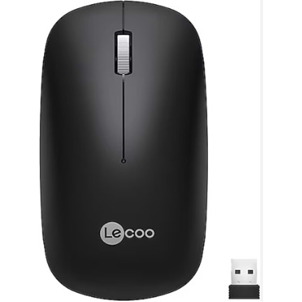 Lenovo Lecoo WS214 Gri Sessiz Kablosuz Mouse