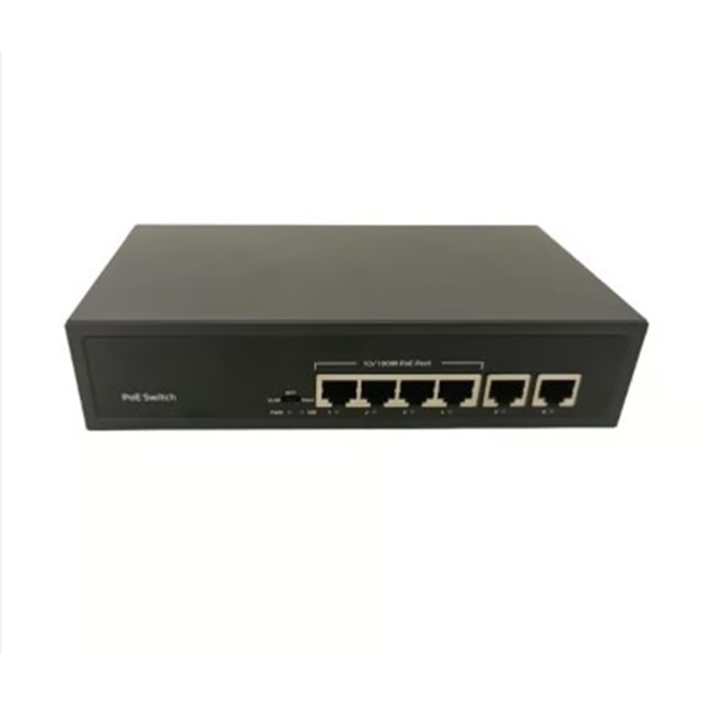 Starboard SB-3E0106P-E/NM 4 Port 100 Mbps PoE / 2 Port 100 Mbps Uplink 55W Yönetilemez Switch