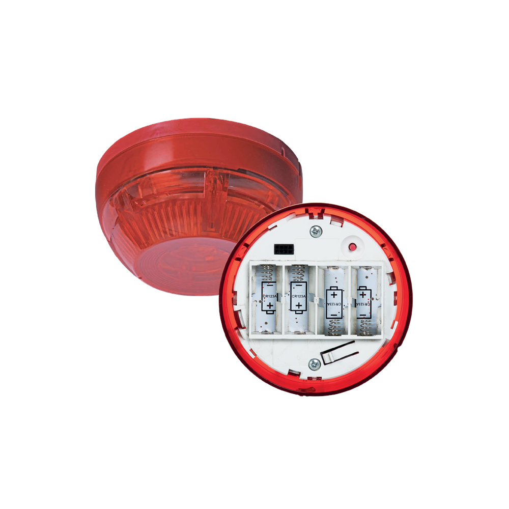 Teknim TWS-1815 Kablosuz Flşörlü Yangın Alarm Sireni (Pil Hariç)