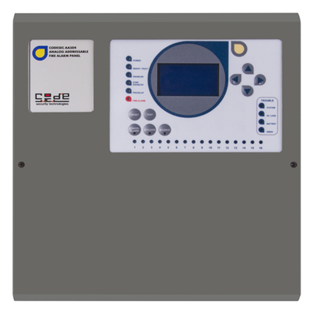 CodeSec AA504 Akıllı Adresli Yangın Algılama ve Kontrol Paneli 2 LOOP
