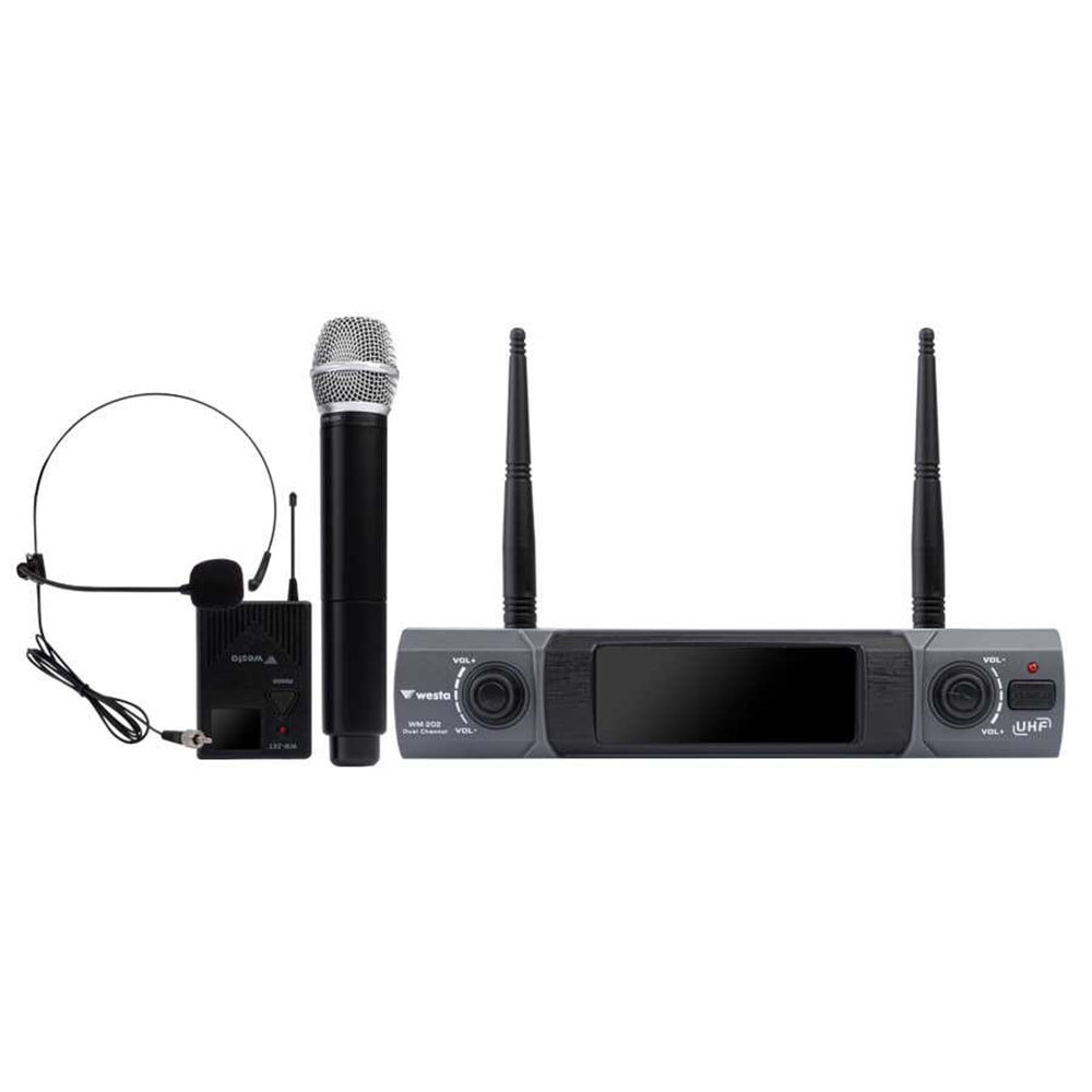 Westa WM-202HT 1-Yaka 1-El Kablosuz Mikrofon Seti