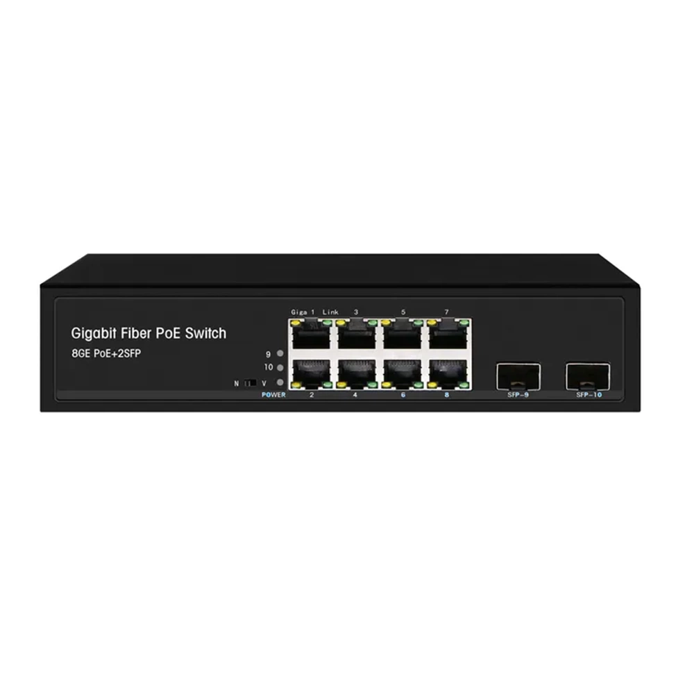 Starboard SB-3E0208P-2SFP/120W 8 Port Gigabit PoE / 2 Port SFP Uplink 120W Yönetilemez Switch