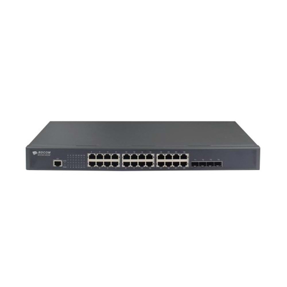 BDCOM S2900-24T4X-2AC 24 PORT Gigabait 4SFP 10G Yönetilebilir Switch