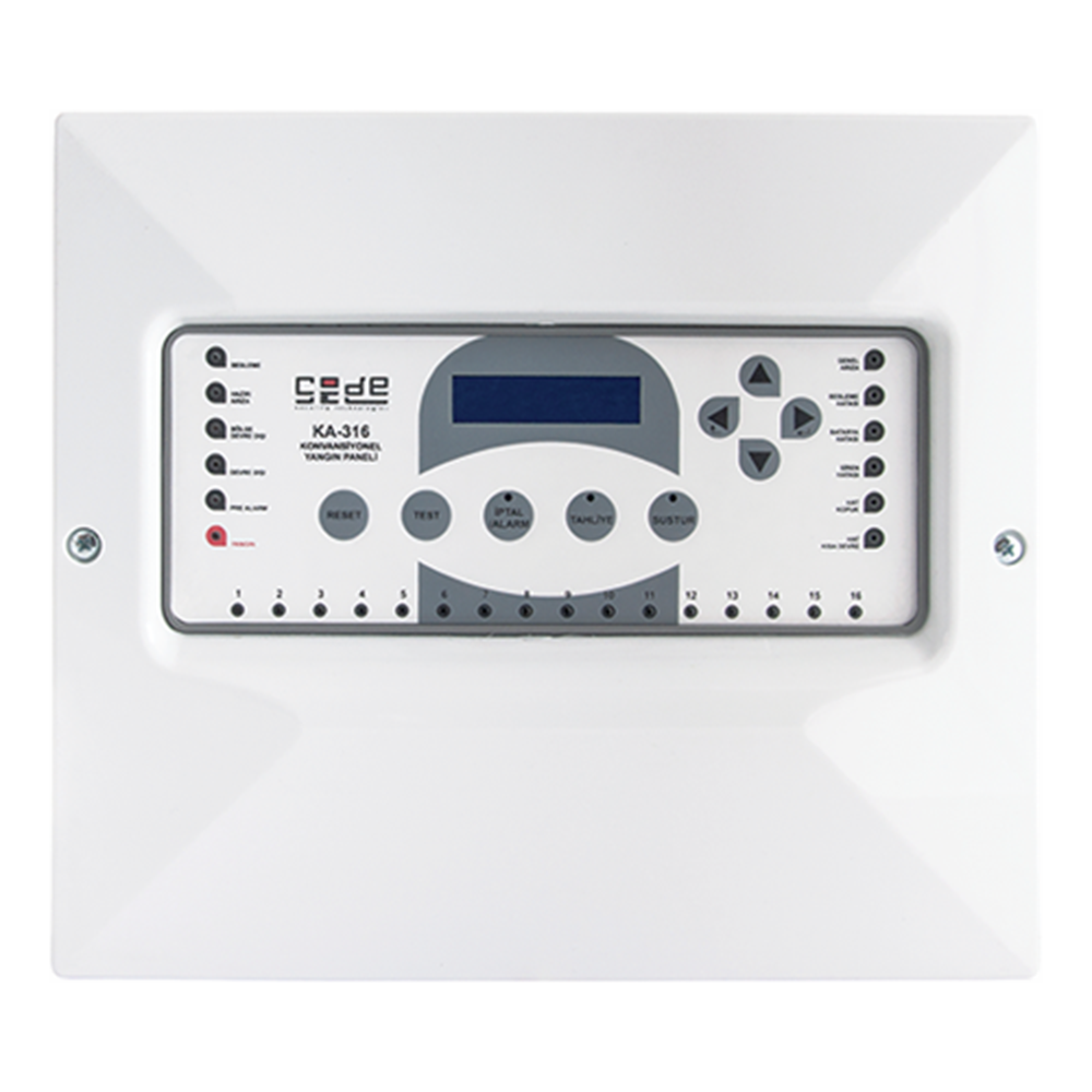 CodeSec KA316 16 Bölgeli Konvansiyonel Yangın İhbar Paneli