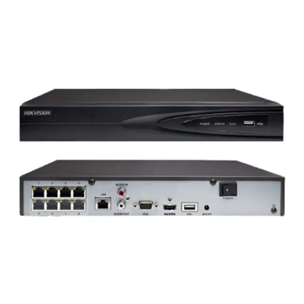 Hikvision DS-7608NI-K1/8P 8 Kanal PoE NVR 1x8 TB Sata