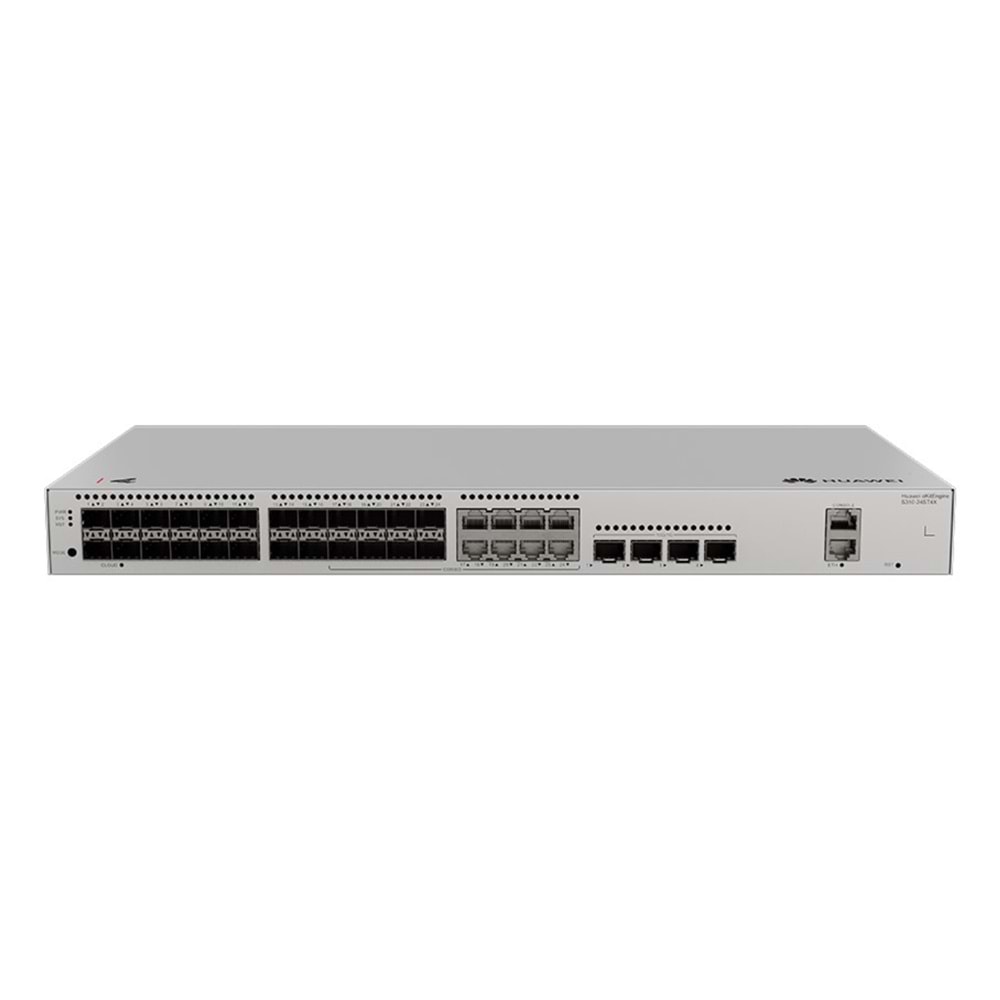 Huawei eKitEngine S310-24ST4X 24GE SFP Port (8x Combo), 4x10G SFP+, Layer 2+ Yönetilebilir Switch