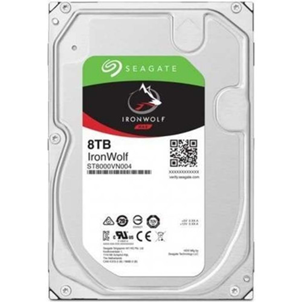 Seagate IronWolf ST8000VN004 SATA 3.0 7200 RPM 3.5'' 8 TB Harddisk