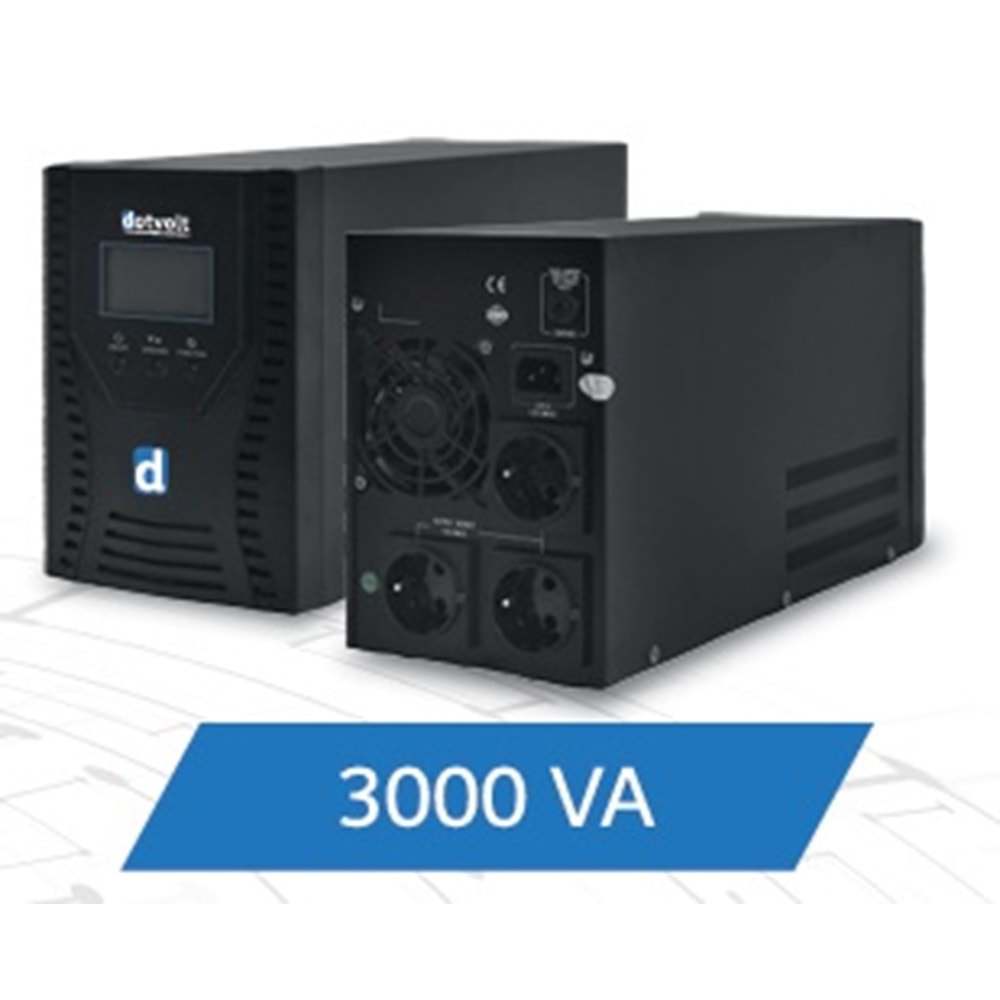 Dotvolt LN Plus 3000 VA Line İnteractive UPS 4x12v 7A