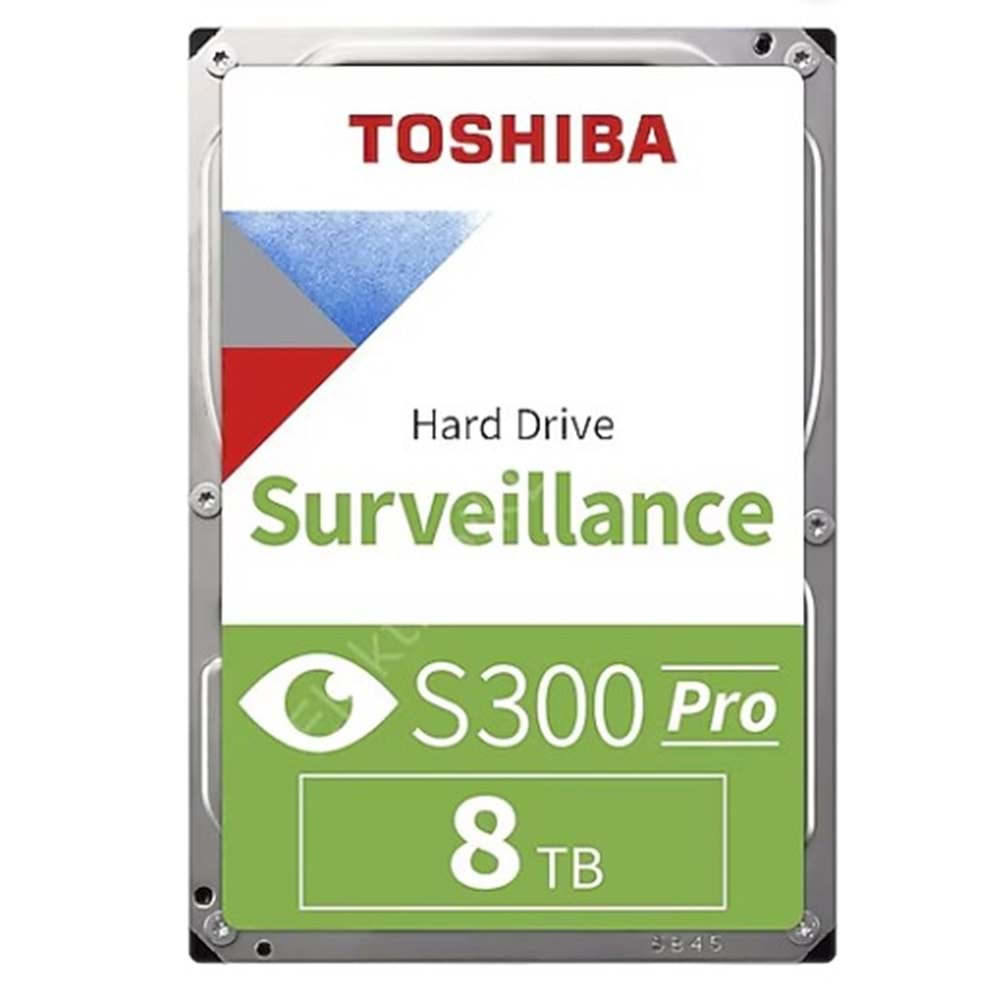 Toshiba S300 Pro 8 TB 7200Rpm 512MB Sata3 180TB 7/24(MD10ADA800V)