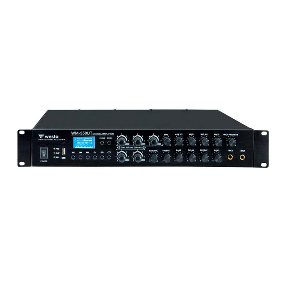 Westa WM-350UT - Mixer Amfi 350Watt/100Volt - 6 Zone