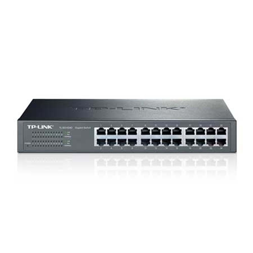 TP-Lınk TL-SG1024D 24 Port 10/100/1000 Yonetılemez Rack Mount Swıtch