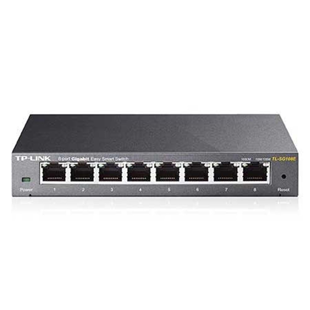 TP-Lınk TL-SG108E 8 Port 10/100/1000 Yonetılebılır Desktop Swıtch