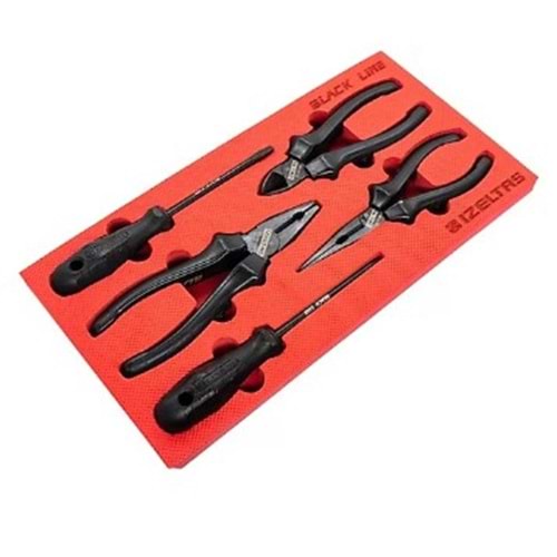 İzeltaş 1300 5 Parça Black Line El Aleti Seti