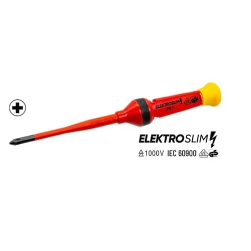 İzeltaş 14000005339 1000 V PH 14.5 x 80 Elektro Slim Yıldız Tornavida