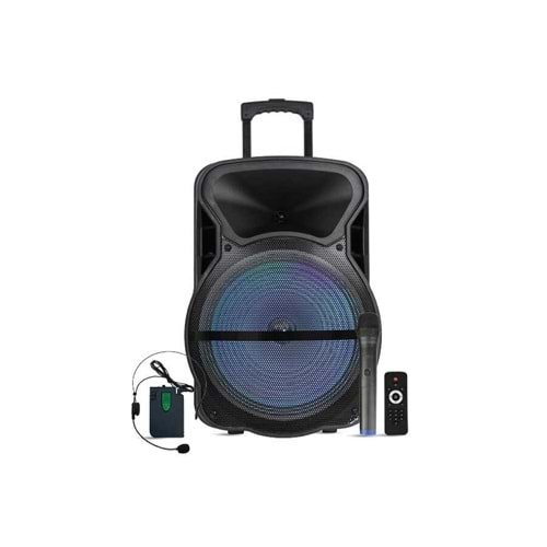 Westa WAP-12503ET 12 inç 1 El 1 Yaka Mikrofonlu Taşınabilir Hoparlör
