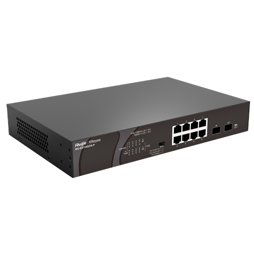 Ruijie Reyee RG-ES110GDS-P 8 Port Gigabit 2 SFP Uplink Yönetilemez Switch