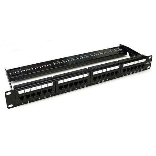 24 Port CAT6 Patch Panel Boş Rackmount