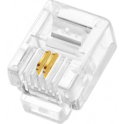 RJ11 ŞEFFAF JAK 2 Lİ 100'lü Paket