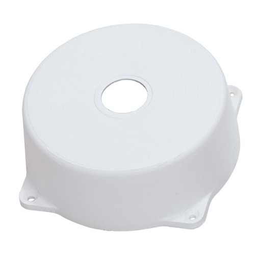 Kamera Kutusu TRK-113 Yuvarlak Beyaz (TABAN DAHİL)