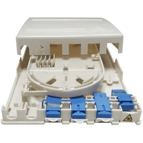 Fiber Optik Sonlandırma Kutusu 4 Port İç Ortam Simplex