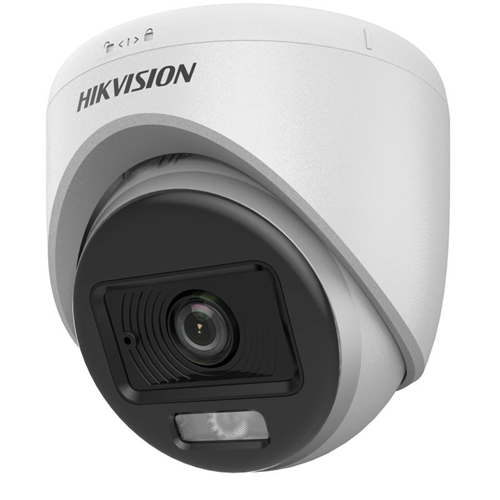 Hikvision DS-2CE70DF0T-LPFS 2 MP 2.8MM ColorVu Sesli Analog HD Dome Kamera