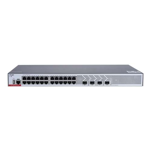 Ruijie Reyee RG-CS83-24GT4XSP 24 Port Gigabit PoE+ / 4 Port 10G SFP+ Layer 3 Yönetilebilir Switch