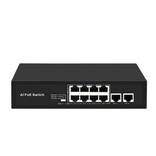 Starboard SB-3E0110P-E/NM 8 Port 100 Mbps PoE / 2 Port 100 Mbps Uplink 96W Yönetilemez Switch