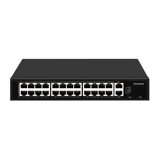 Starboard SB-3E0126P2G-E/NA 24 Port 100 Mbps PoE / 2 Port 100 Mbps Uplink 300W Yönetilemez Switch