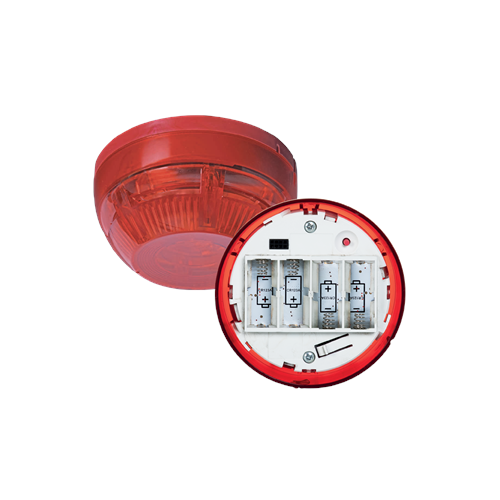 Teknim TWS-1815 Kablosuz Flşörlü Yangın Alarm Sireni (Pil Hariç)