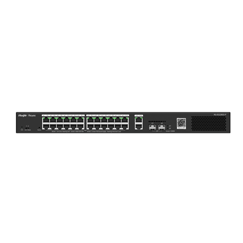 Ruijie Reyee RG-ES228GS-P 24 Port Gigabit PoE+ / 2 Port SFP Uplink 370W Layer 2 Yönetilebilir Switch