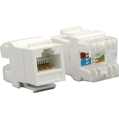 CAT6 UTP 180 Derece Sıkmalı Keystone Jack