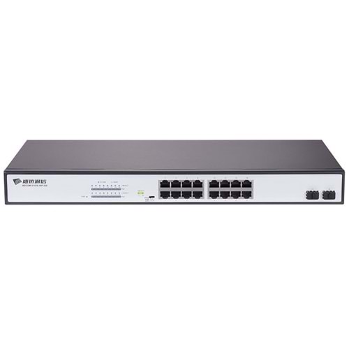 BDCOM S1518-16P 16 Port Gigabit PoE 2 Port SFP Uplink 240W Yönetilemez Switch