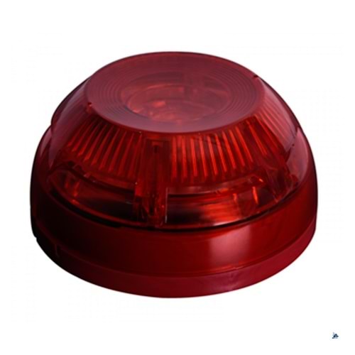 Teknim TFS-1183R Akıllı Adresli Dahili İzolatörlü Yangın Alarm Flaşörü, Kırmızı