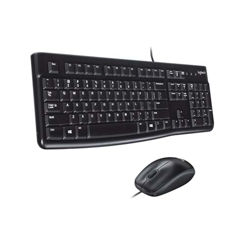 Logitech MK120 920-002560 Kablolu Klavye Mouse Seti Siyah