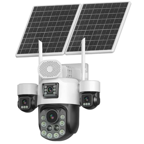 INOX-X25 4 Lens 18x Optik Zoom Hoparlör/Mikrofon 4G/E-Sim Solar PTZ Kamera