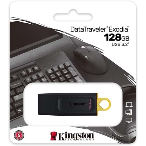 Kingston Exodıa Datatraveler 128GB USB 3.2 Flash Bellek DTX/128GB