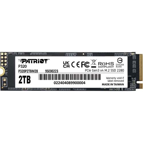 Patrıot P320 2TB 3000/2200MB/s M2 PCIE GEN3 NVME SSD P320P2TBM28