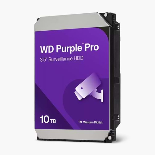 WD Purple Pro 10TB 7200RPM 256MB SATA3 6Gbit/sn WD102PURP 7/24 HDD