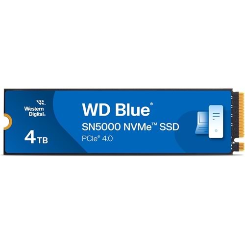 WD Blue SN5000 4TB 5500/5000MB/s PCIE 4.0 NVME SSD WDS400T4B0E