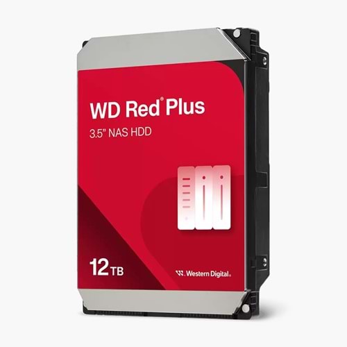 WD Red Plus 12TB 7200RPM 512MB SATA3 6Gbit/sn WD120EFGX NAS HDD